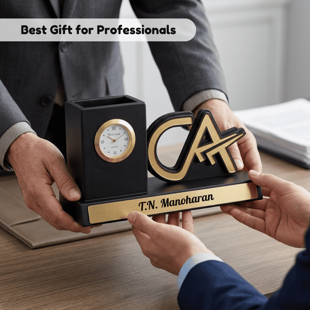 1775207977_Personalized CA Symbol Pen Stand with Clock (6)